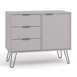 Wooden Sideboard With 1 Door And 3 Drawers - Augusta