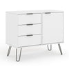 Wooden Sideboard With 1 Door And 3 Drawers - Augusta