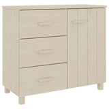 Wooden Sideboard With 1 Door And 3 Drawers - Hamar