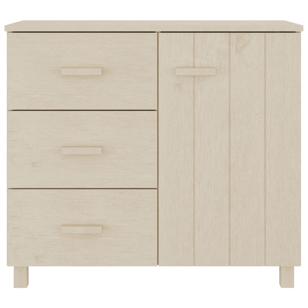 Wooden Sideboard With 1 Door And 3 Drawers - Hamar