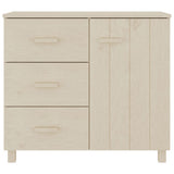 Wooden Sideboard With 1 Door And 3 Drawers - Hamar