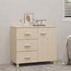Wooden Sideboard With 1 Door And 3 Drawers - Hamar