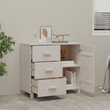 Wooden Sideboard With 1 Door And 3 Drawers - Hamar