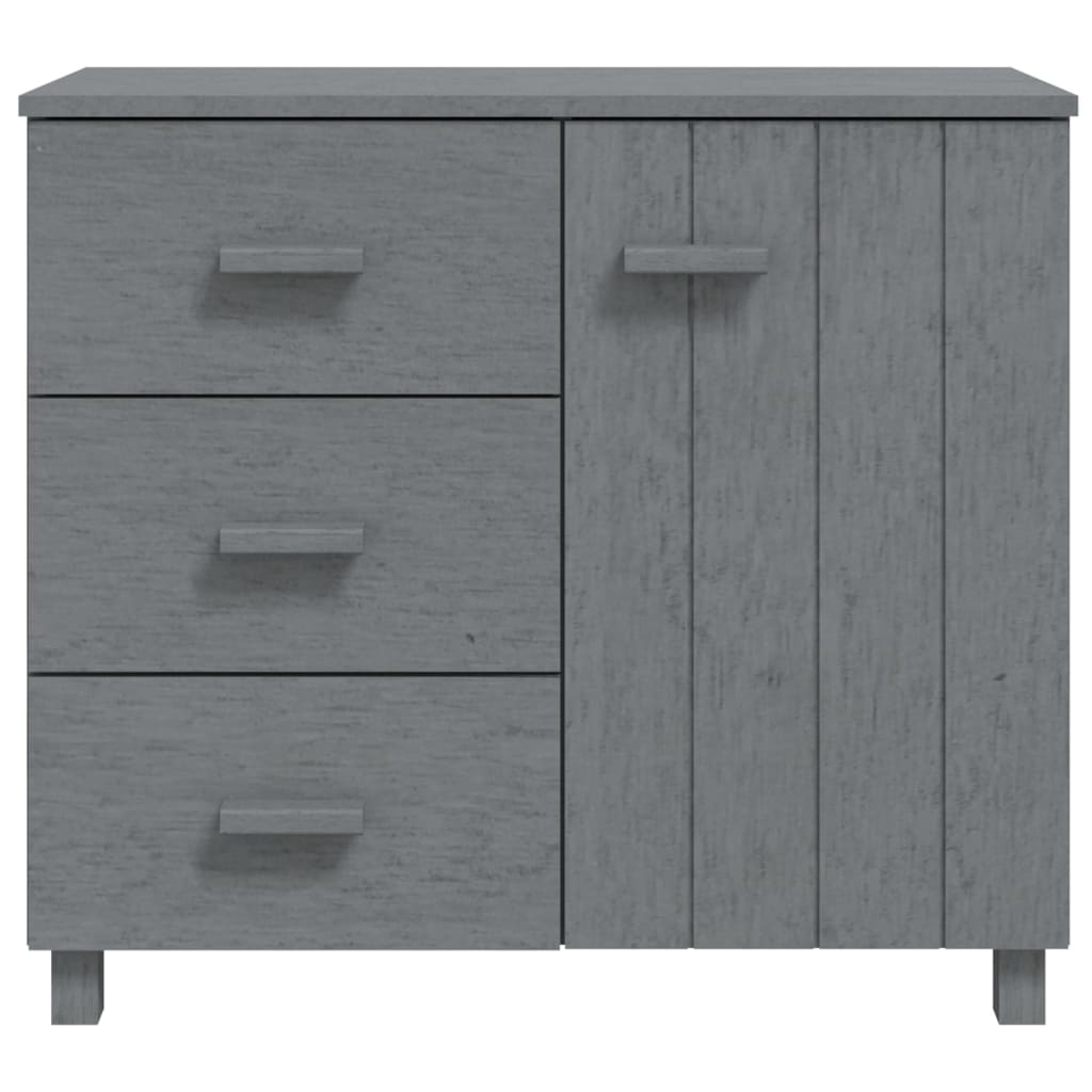 Wooden Sideboard With 1 Door And 3 Drawers - Hamar