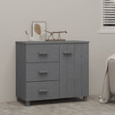 Wooden Sideboard With 1 Door And 3 Drawers - Hamar