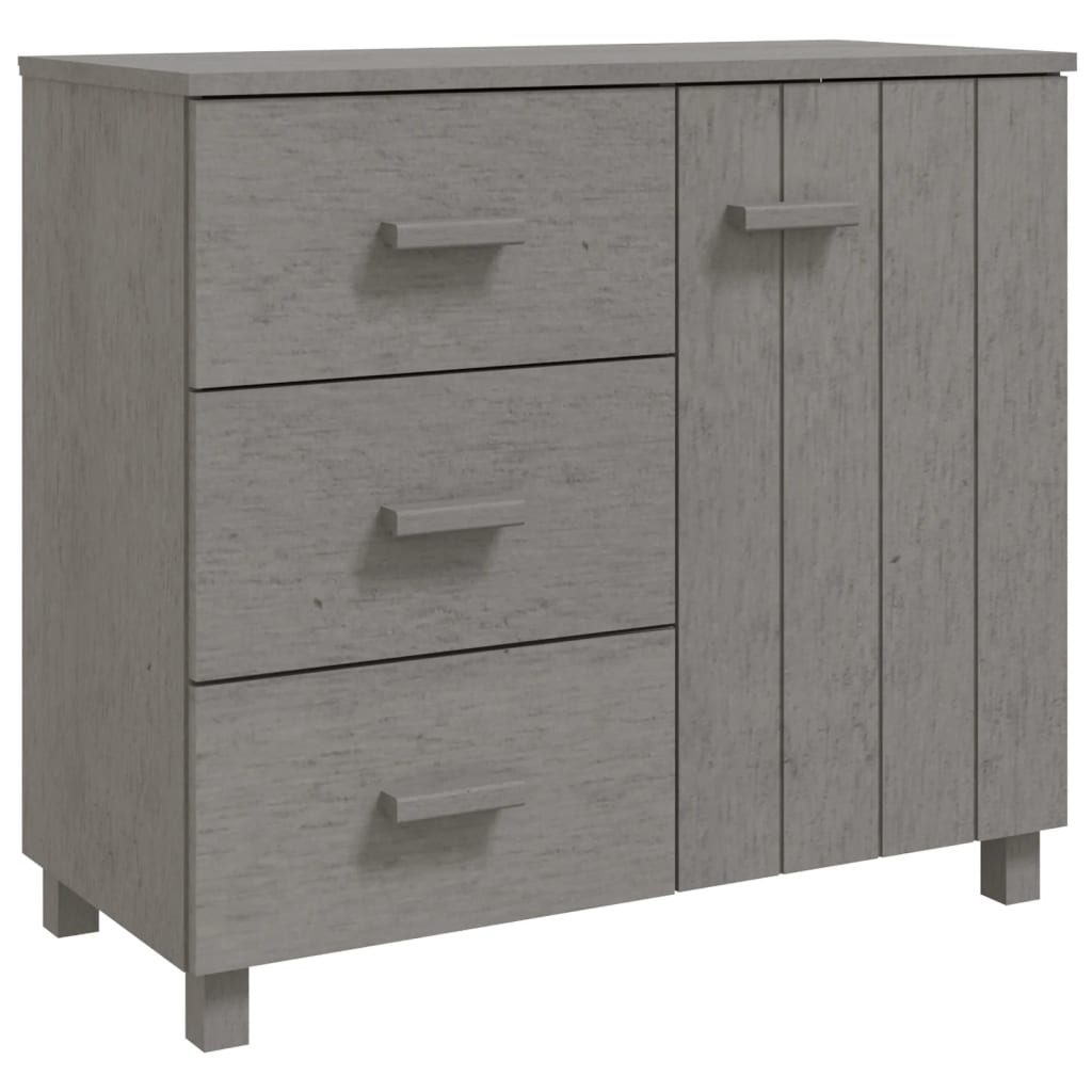 Wooden Sideboard With 1 Door And 3 Drawers - Hamar