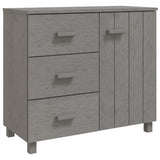 Wooden Sideboard With 1 Door And 3 Drawers - Hamar
