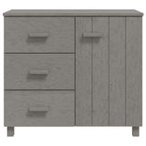Wooden Sideboard With 1 Door And 3 Drawers - Hamar