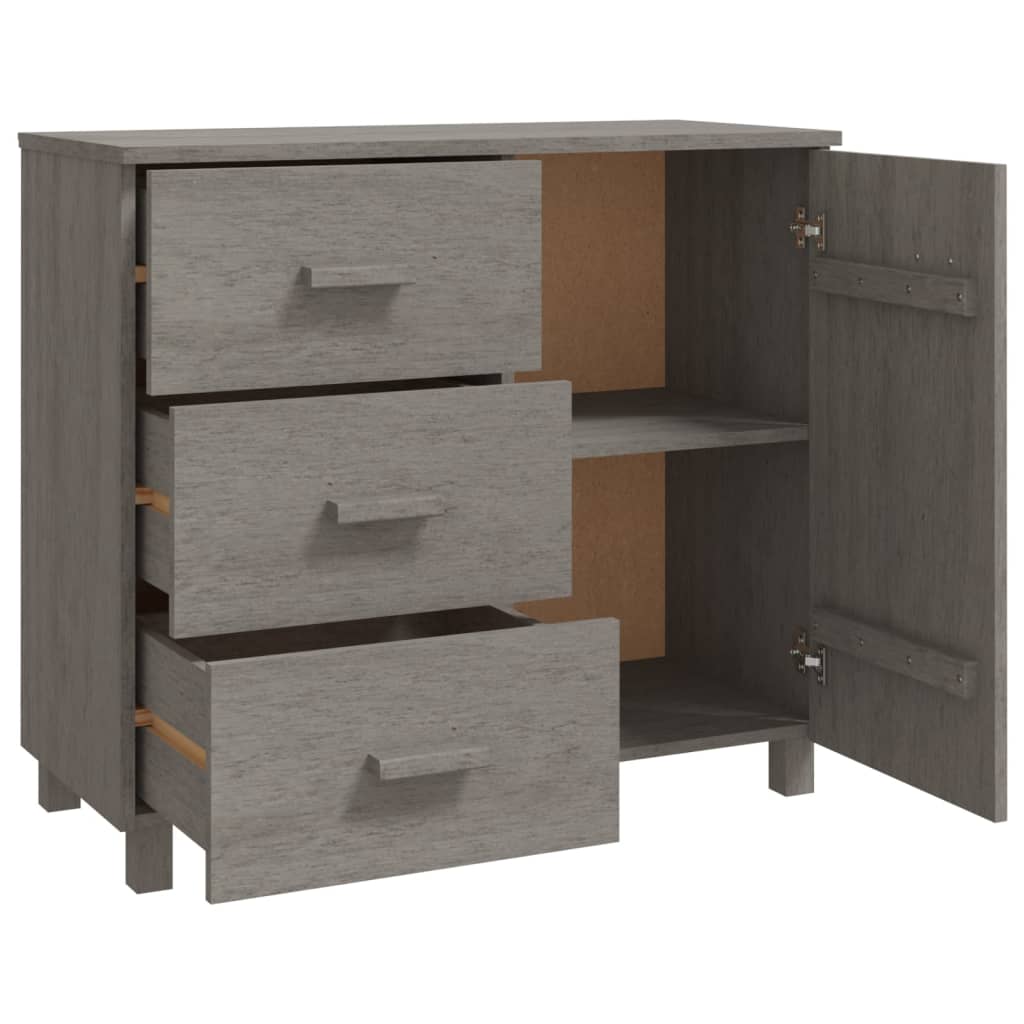 Wooden Sideboard With 1 Door And 3 Drawers - Hamar