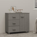 Wooden Sideboard With 1 Door And 3 Drawers - Hamar