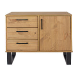 Wooden Sideboard With 1 Door And 3 Drawers - Texas