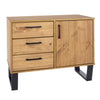 Wooden Sideboard With 1 Door And 3 Drawers - Texas