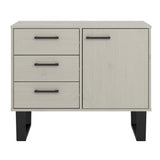 Wooden Sideboard With 1 Door And 3 Drawers - Texas