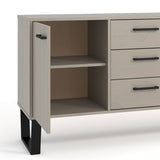 Wooden Sideboard With 1 Door And 3 Drawers - Texas