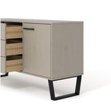 Wooden Sideboard With 1 Door And 3 Drawers - Texas