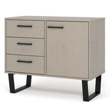 Wooden Sideboard With 1 Door And 3 Drawers - Texas