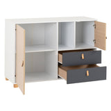 Wooden Sideboard With 2 Door And 2 Drawer - Brooklyn