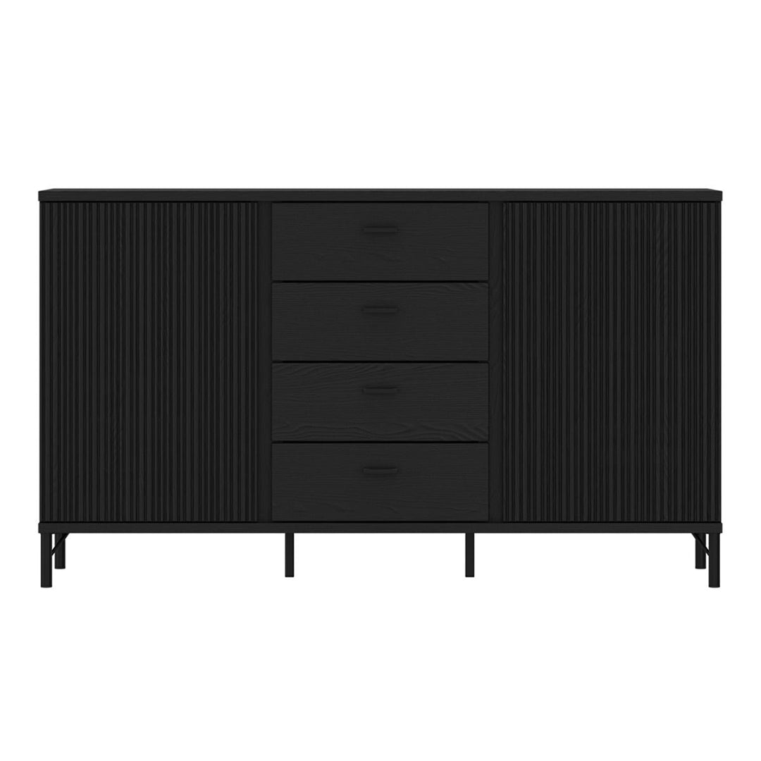 Wooden Sideboard With 2 Doors And 4 Drawers - Lusaka