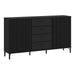 Wooden Sideboard With 2 Doors And 4 Drawers - Lusaka