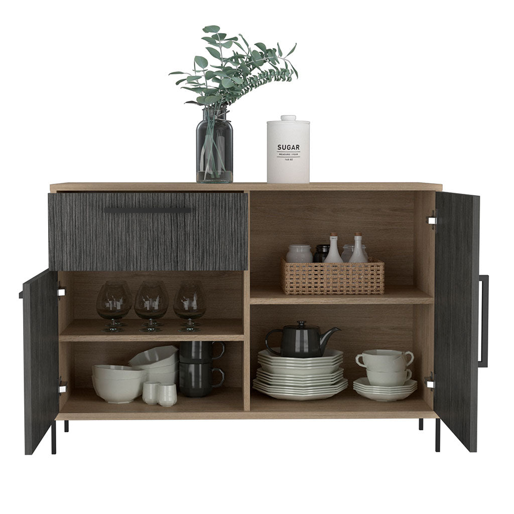 Wooden Sideboard With 2 Doors And 1 Drawer - Harvard
