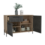 Wooden Sideboard With 2 Doors And 1 Drawer - Harvard