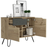 Wooden Sideboard With 2 Doors And 1 Drawer - Manhattan