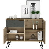 Wooden Sideboard With 2 Doors And 1 Drawer - Manhattan