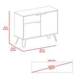 Wooden Sideboard With 2 Doors And 1 Drawer - Manhattan