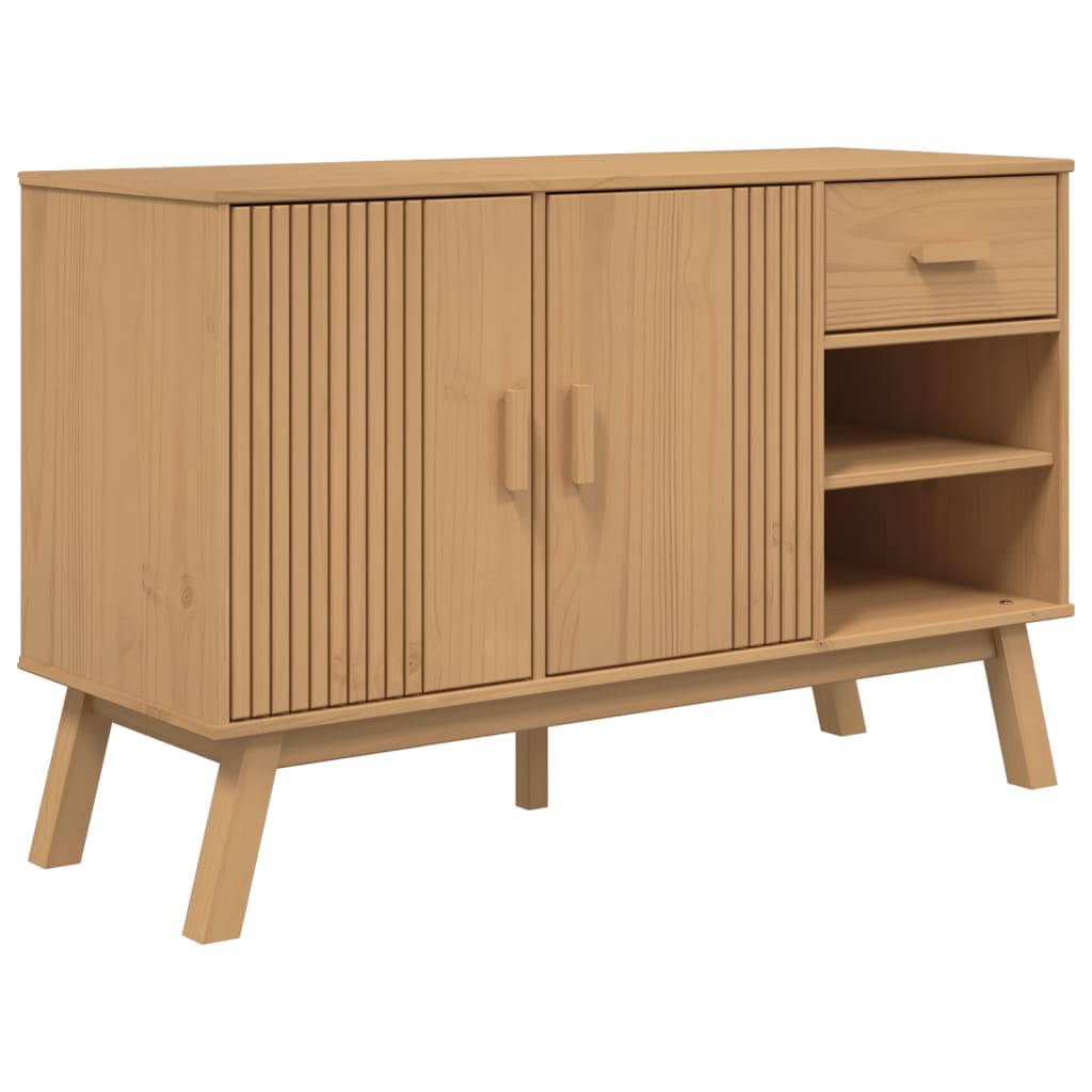 Wooden Sideboard With 2 Doors And 1 Drawer - Olden