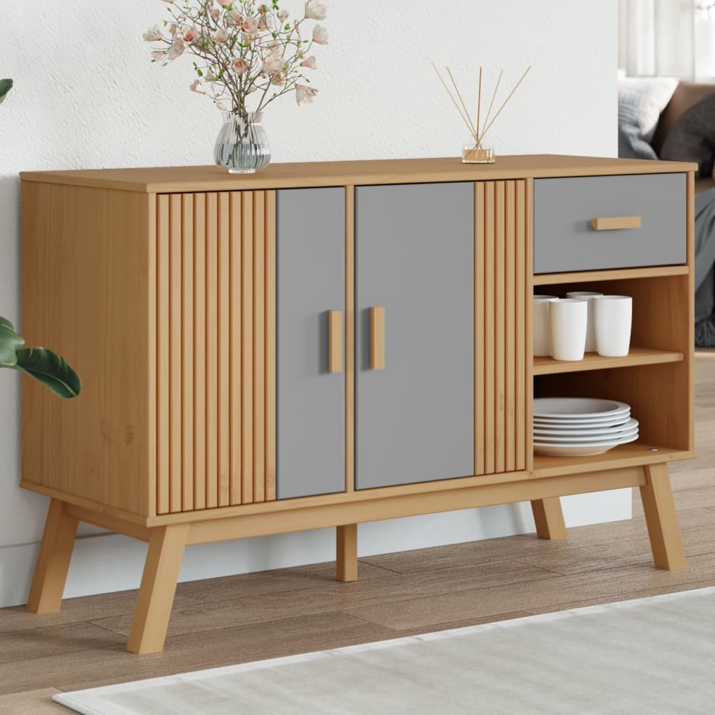 Wooden Sideboard With 2 Doors And 1 Drawer - Olden