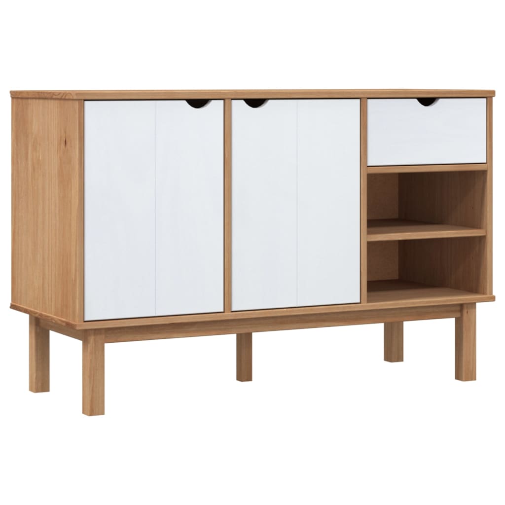 Wooden Sideboard With 2 Doors And 1 Drawer - Otta