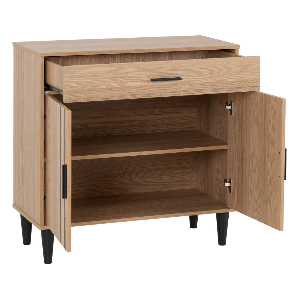 Wooden Sideboard With 2 Doors And 1 Drawer - Tessa