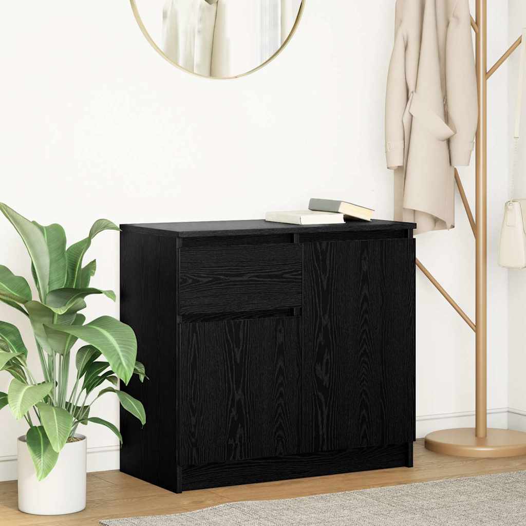 Wooden Sideboard With 2 Doors And 1 Drawer - Vantage Home