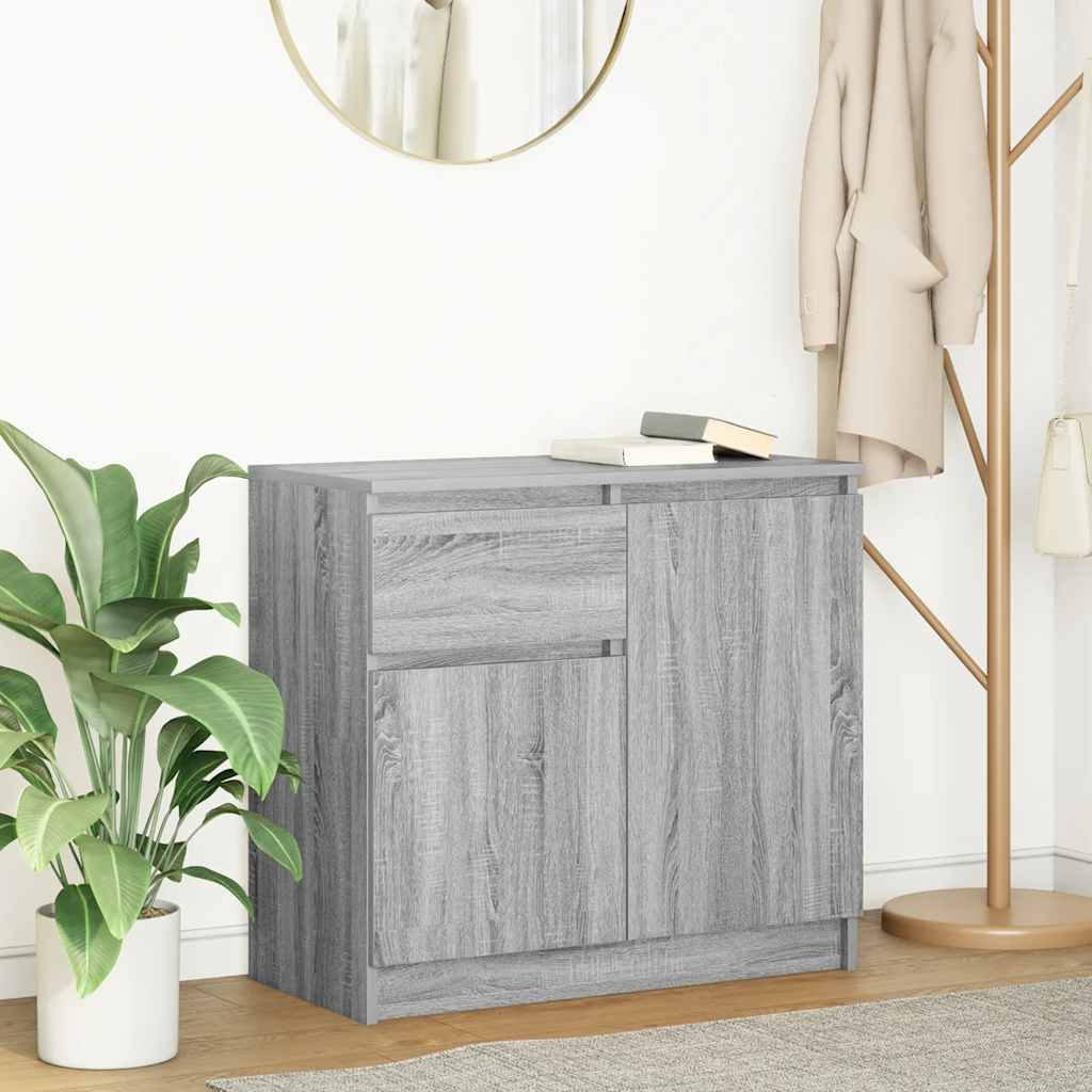 Wooden Sideboard With 2 Doors And 1 Drawer - Vantage Home