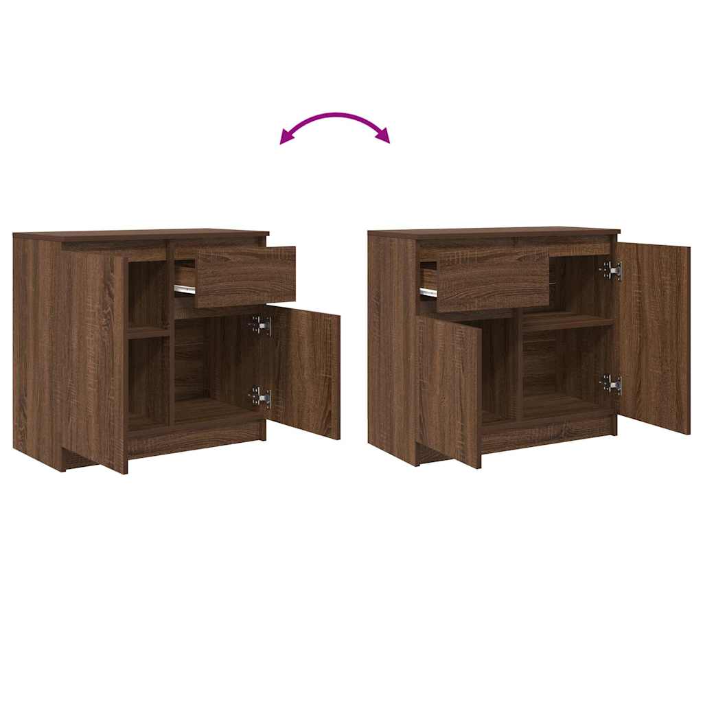 Wooden Sideboard With 2 Doors And 1 Drawer - Vantage Home