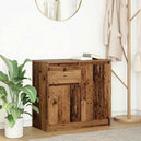 Wooden Sideboard With 2 Doors And 1 Drawer - Vantage Home
