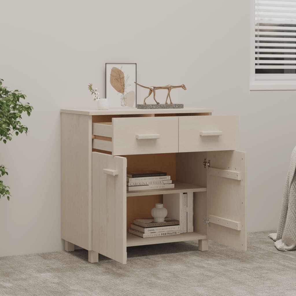 Wooden Sideboard With 2 Doors And 2 Drawers - Hamar