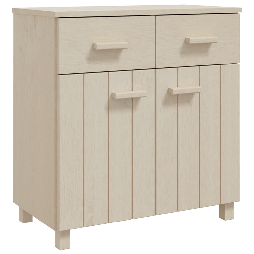 Wooden Sideboard With 2 Doors And 2 Drawers - Hamar