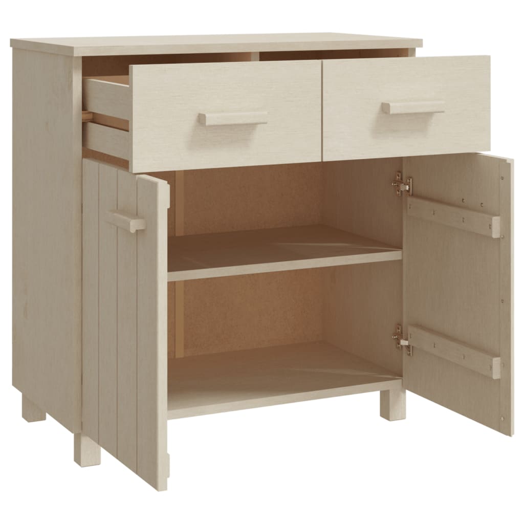 Wooden Sideboard With 2 Doors And 2 Drawers - Hamar