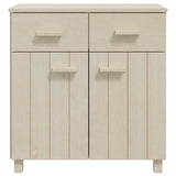 Wooden Sideboard With 2 Doors And 2 Drawers - Hamar