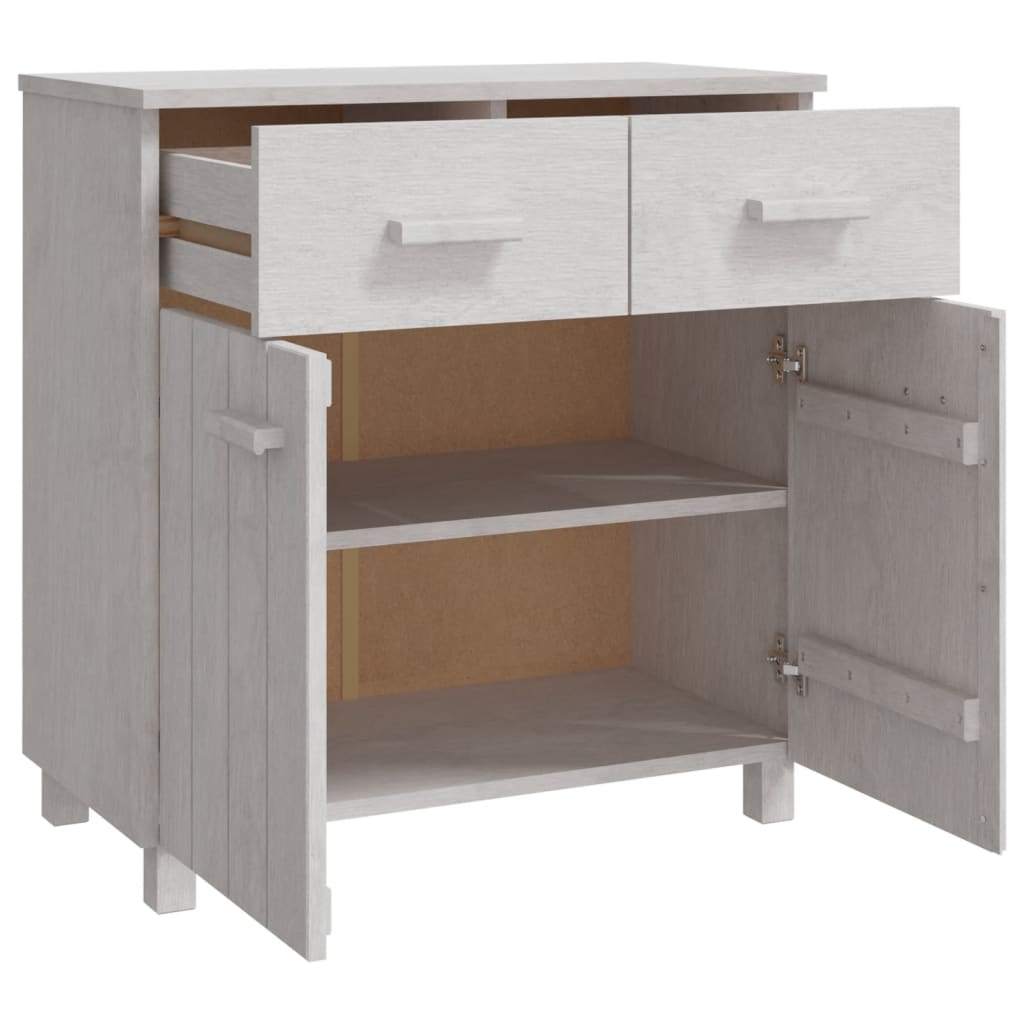Wooden Sideboard With 2 Doors And 2 Drawers - Hamar
