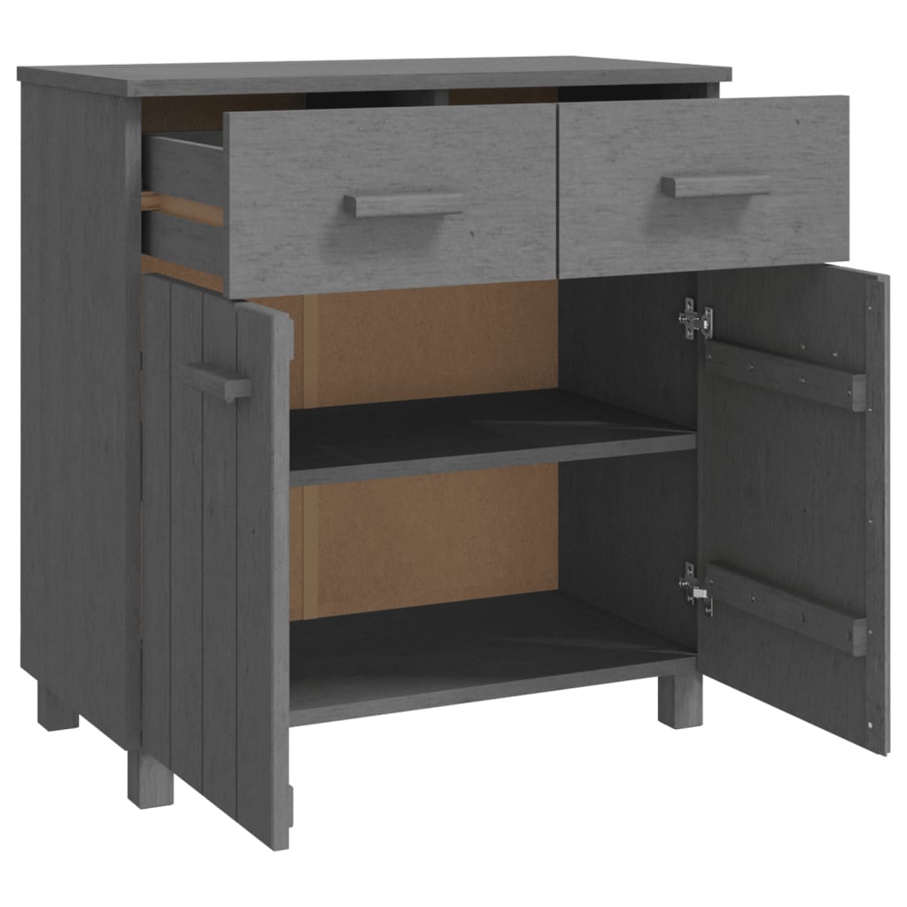 Wooden Sideboard With 2 Doors And 2 Drawers - Hamar