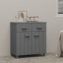 Wooden Sideboard With 2 Doors And 2 Drawers - Hamar
