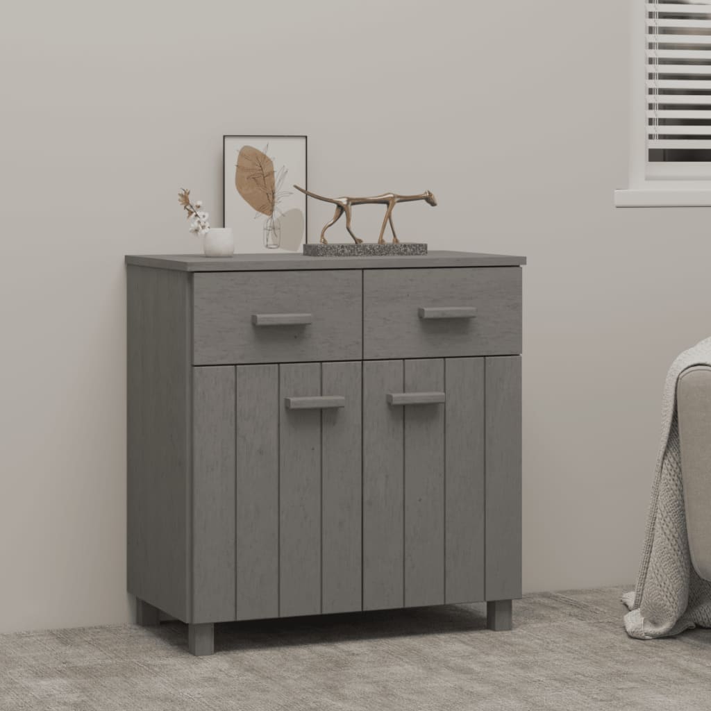 Wooden Sideboard With 2 Doors And 2 Drawers - Hamar