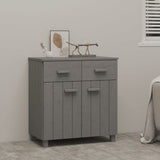Wooden Sideboard With 2 Doors And 2 Drawers - Hamar