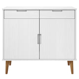 Wooden Sideboard With 2 Doors And 2 Drawers - Molde