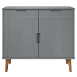 Wooden Sideboard With 2 Doors And 2 Drawers - Molde