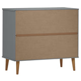 Wooden Sideboard With 2 Doors And 2 Drawers - Molde