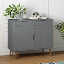 Wooden Sideboard With 2 Doors And 2 Drawers - Molde