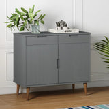 Wooden Sideboard With 2 Doors And 2 Drawers - Molde